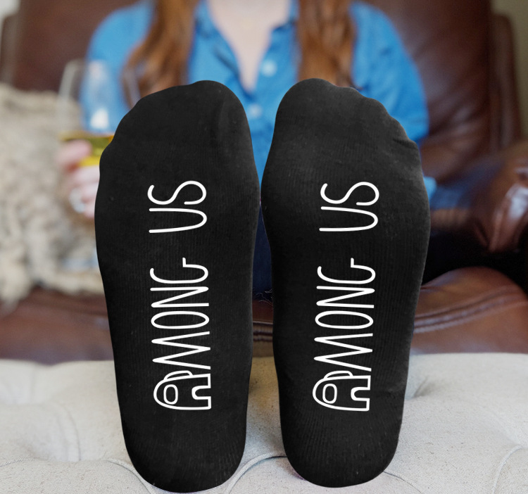 Black Socks Breathable Sweat Samposity Odor Ankle Casual Socks - Among US-3 One Size Black Socks Breathable Sweat Samposity Odor Ankle Casual Socks - Among US-3 One Size